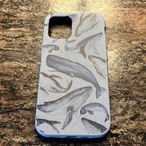 PELA environmentally friendly case for  iPhone 12 Mini, whales pattern 🐋🐳